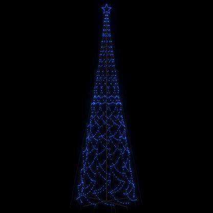 Árvore de Natal em cone 3000 luzes LED 230x800 cm azul