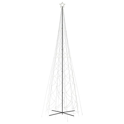 Árvore de Natal em cone 3000 luzes LED 230x800 cm branco quente