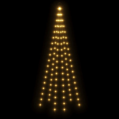 Árvore de Natal para Exterior com 108 LEDs de 180cm - Branco Quente