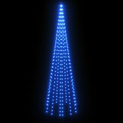 Árvore de Natal mastro de bandeira 310 LEDs 300 cm azul