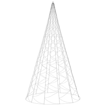 Árvore de Natal para Exterior com 500 cm e 1400 LEDs - Branco Quente