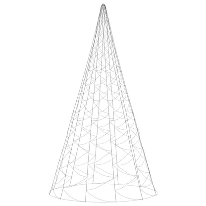 Árvore de Natal mastro de bandeira 3000LEDs 800cm branco quente