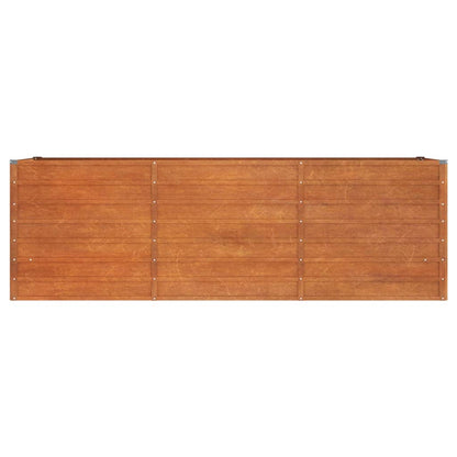 Canteiro de jardim 240x80x77 cm aço corten cor enferrujado