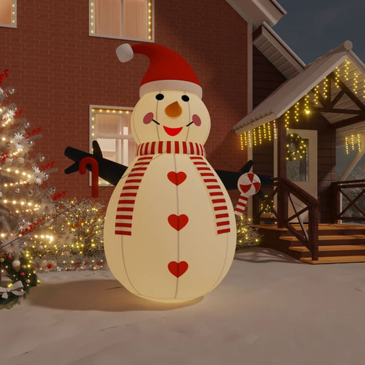 Boneco de Neve insuflável com Luzes LED de 360 cm para Exterior