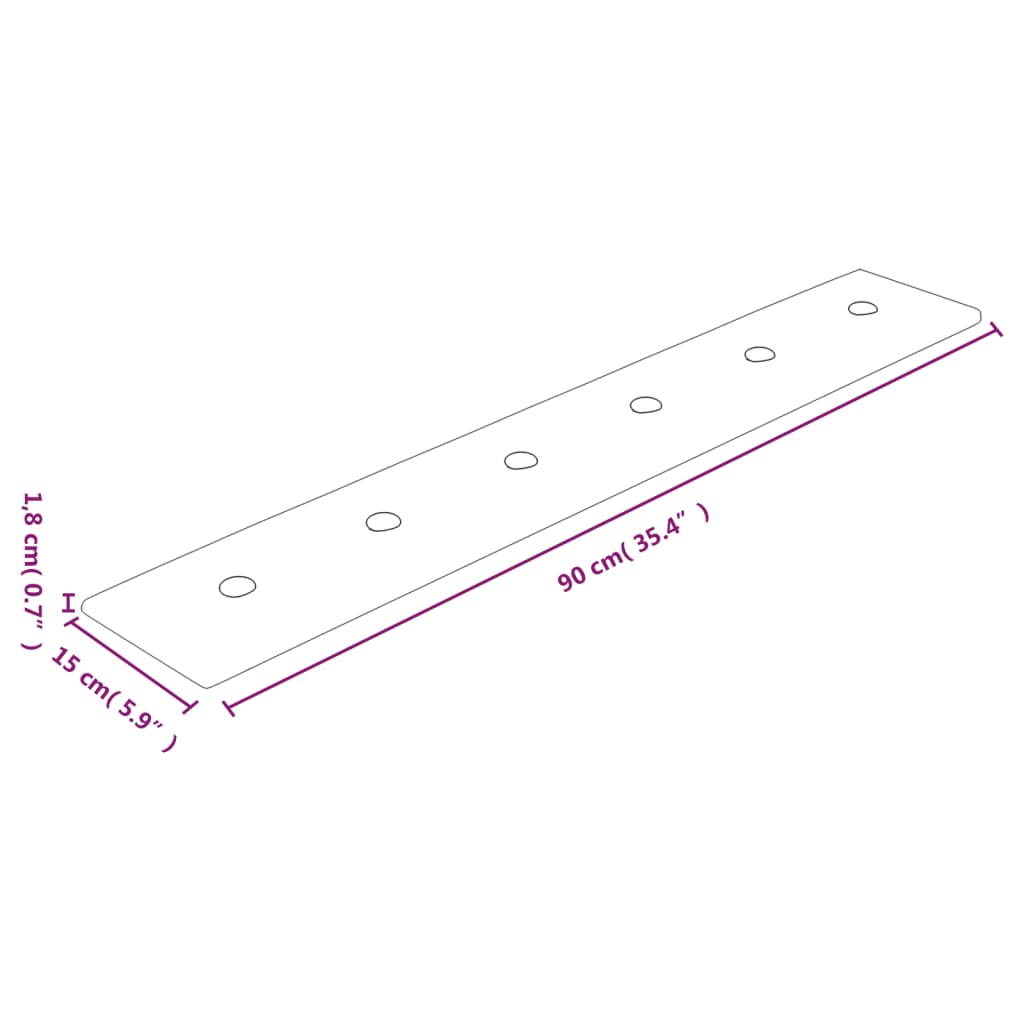 Painel de parede 12 pcs 90x15 cm couro artificial 1,62 m² creme