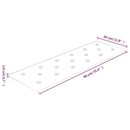 Painel de parede 12 pcs 90x30 cm couro artificial 3,24 m² cinza