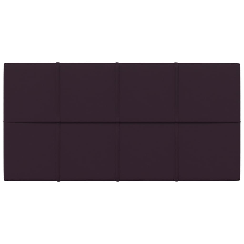 Painel de parede 12 pcs 60x30 cm tecido 2,16 m² roxo