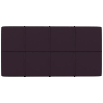 Painel de parede 12 pcs 60x30 cm tecido 2,16 m² roxo