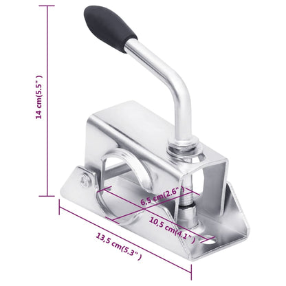 Braçadeira de roda jóquei 13,5x6,5x14 cm aço galvanizado