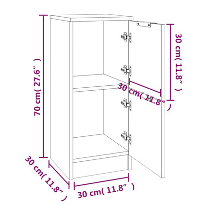 Aparador de Apoio Flix - Cor Cinzento Cimento - 30x30x70 cm - Design Minimalista