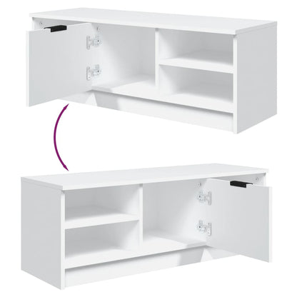 Móvel de TV Flix com 1 Porta e 4 Prateleiras de 102 cm - Branco - Design Moderno