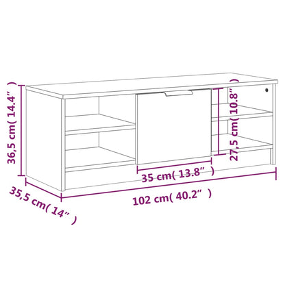 Móvel de TV Flix com 1 Porta e 4 Prateleiras de 102 cm - Branco - Design Moderno