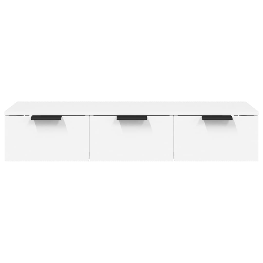 Móvel de TV de Parede Flix com 3 Gavetas de 102cm - Branco - Design Moderno