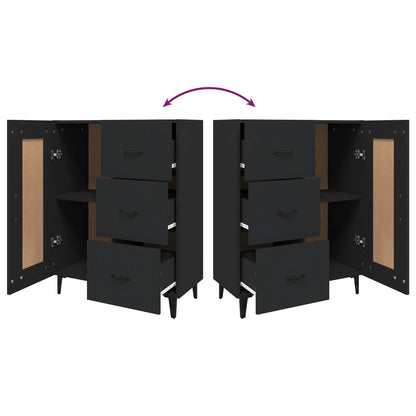Aparador 69,5x34x90 cm madeira processada preto