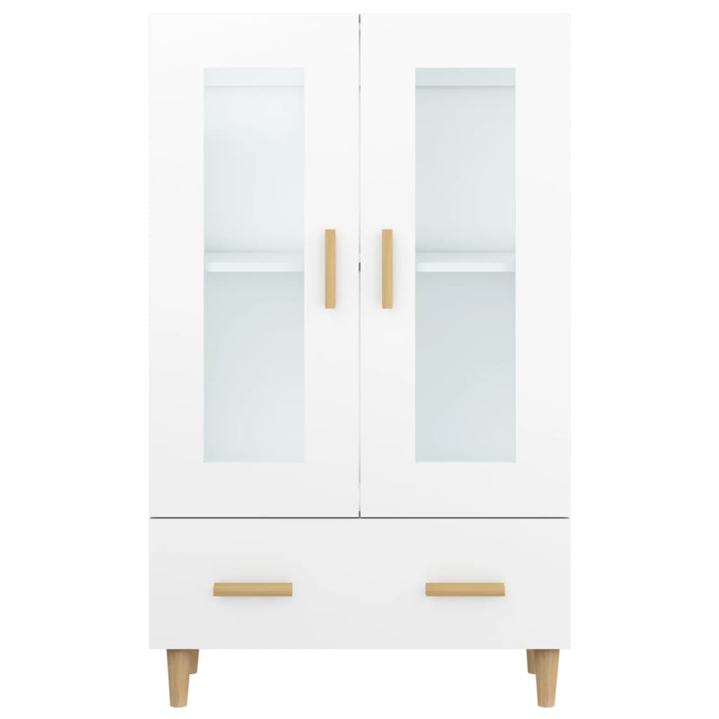 Vitrine Sara com Gaveta - Branco - Design Nórdico