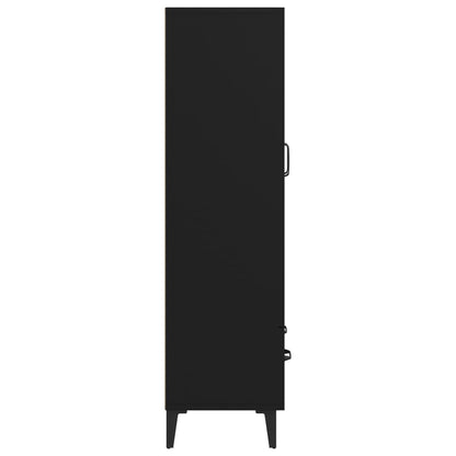 Vitrine Valquiria com Gaveta de 115 cm - Preto - Design Nórdico