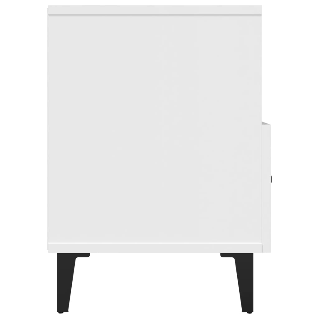 Móvel de TV Calibro com 2 Gavetas e Prateleiras de 80 cm - Branco - Design Moderno