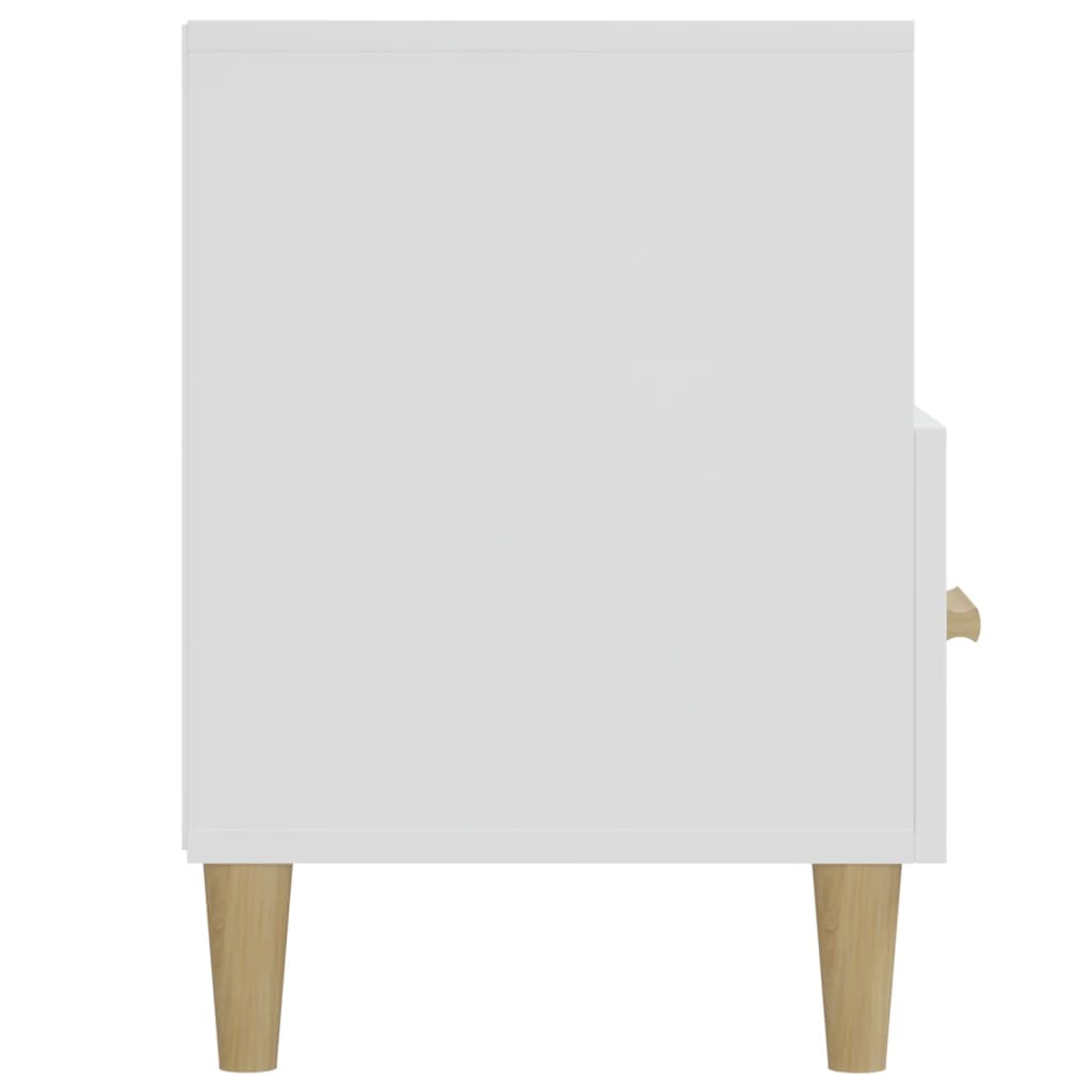 Móvel de TV 102x36x50 cm derivados madeira branco brilhante