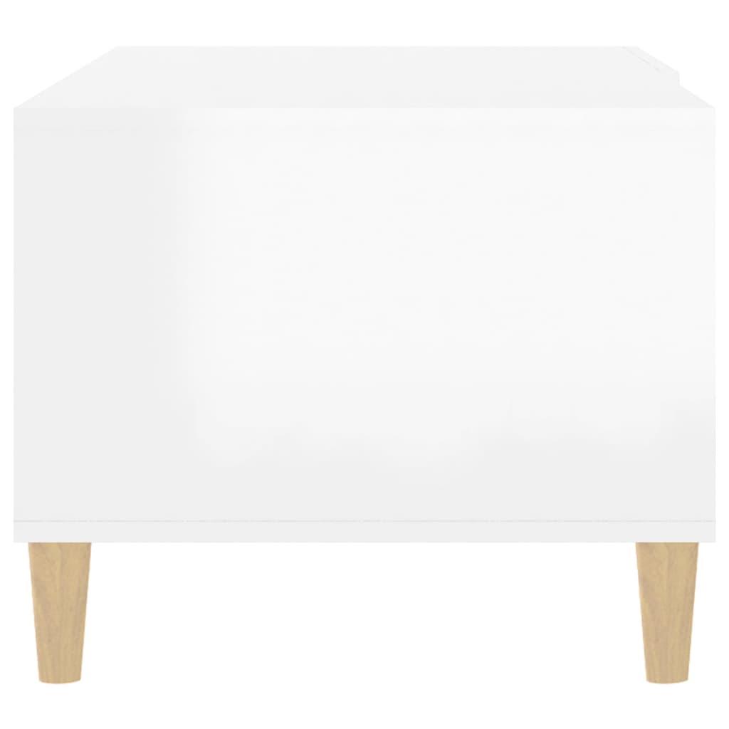 Mesa de centro 89,5x50x40 cm derivados madeira branco brilhante