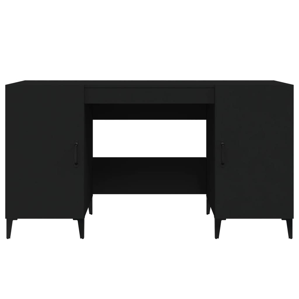 Secretária Mayra de 140 cm - Preto - Design Moderno