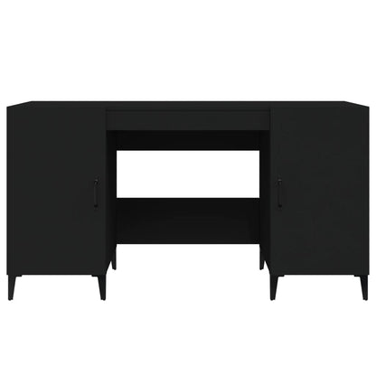 Secretária Mayra de 140 cm - Preto - Design Moderno