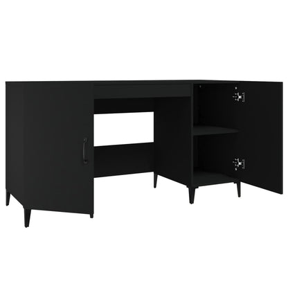 Secretária Mayra de 140 cm - Preto - Design Moderno