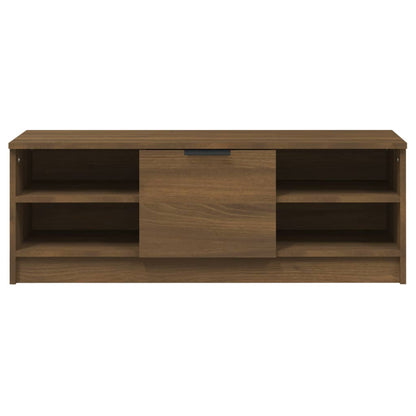 Móvel de TV Flix com 1 Porta e 4 Prateleiras de 102 cm - Castanho - Design Moderno