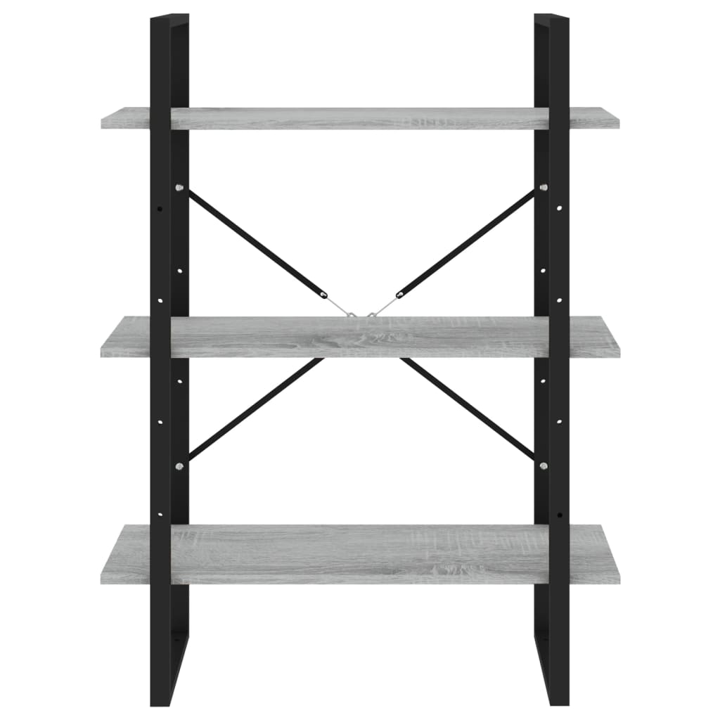 Estante 80x30x105 cm derivados de madeira cinzento sonoma