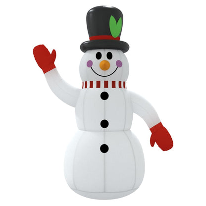 Boneco de neve insuflável com luzes LED 120 cm