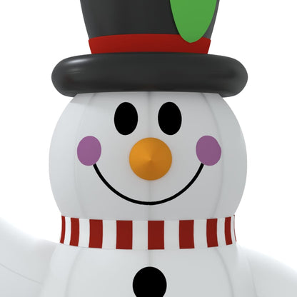 Boneco de neve insuflável com luzes LED 120 cm