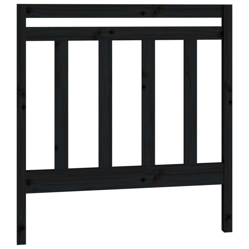 Estrutura sofá-cama de puxar 2x(90x190) cm pinho maciço preto