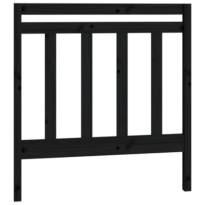 Estrutura sofá-cama de puxar 2x(90x190) cm pinho maciço preto