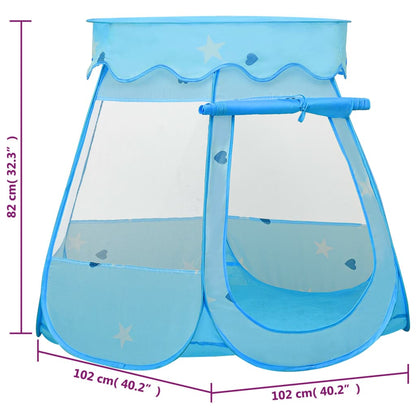 Tenda de brincar infantil 102x102x82 cm azul