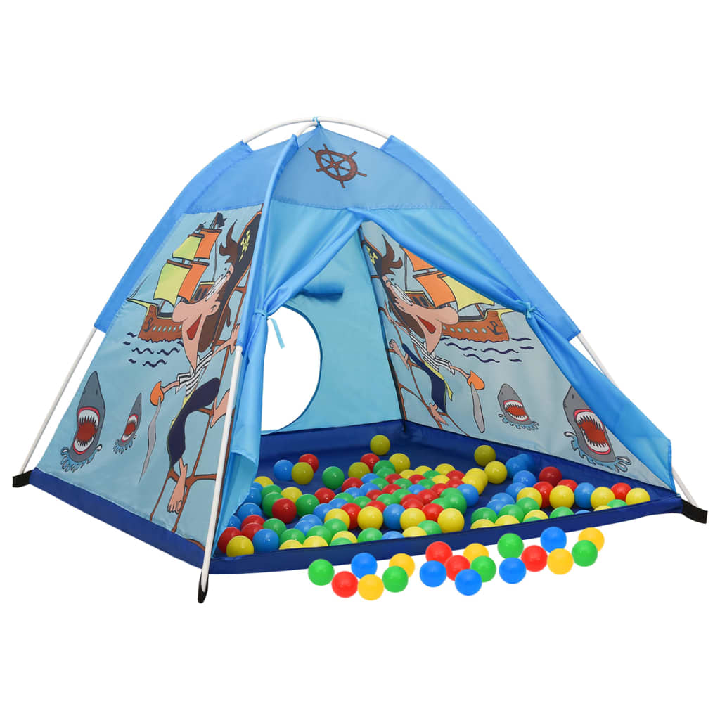 Tenda de brincar infantil 120x120x90 cm azul