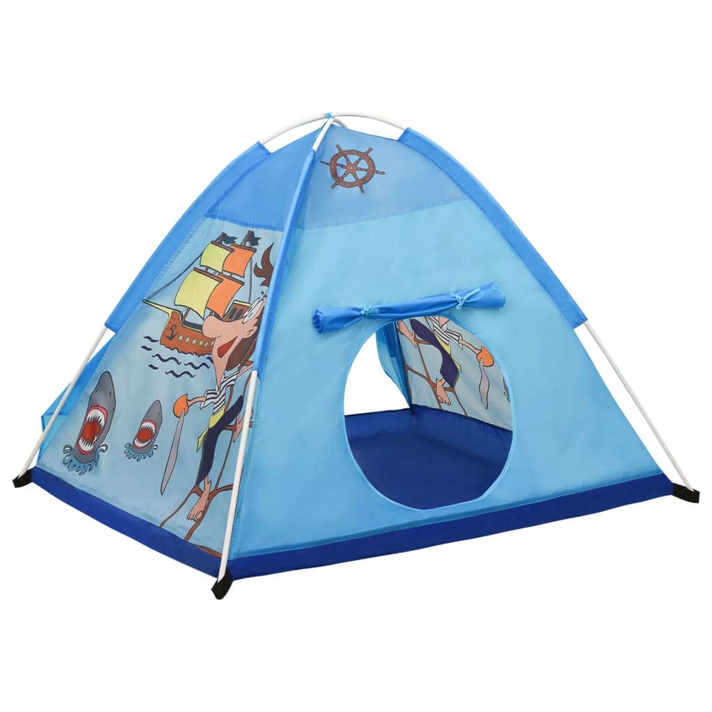 Tenda de brincar infantil 120x120x90 cm azul