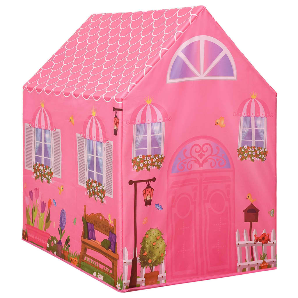 Tenda de brincar infantil 69x94x104 cm rosa