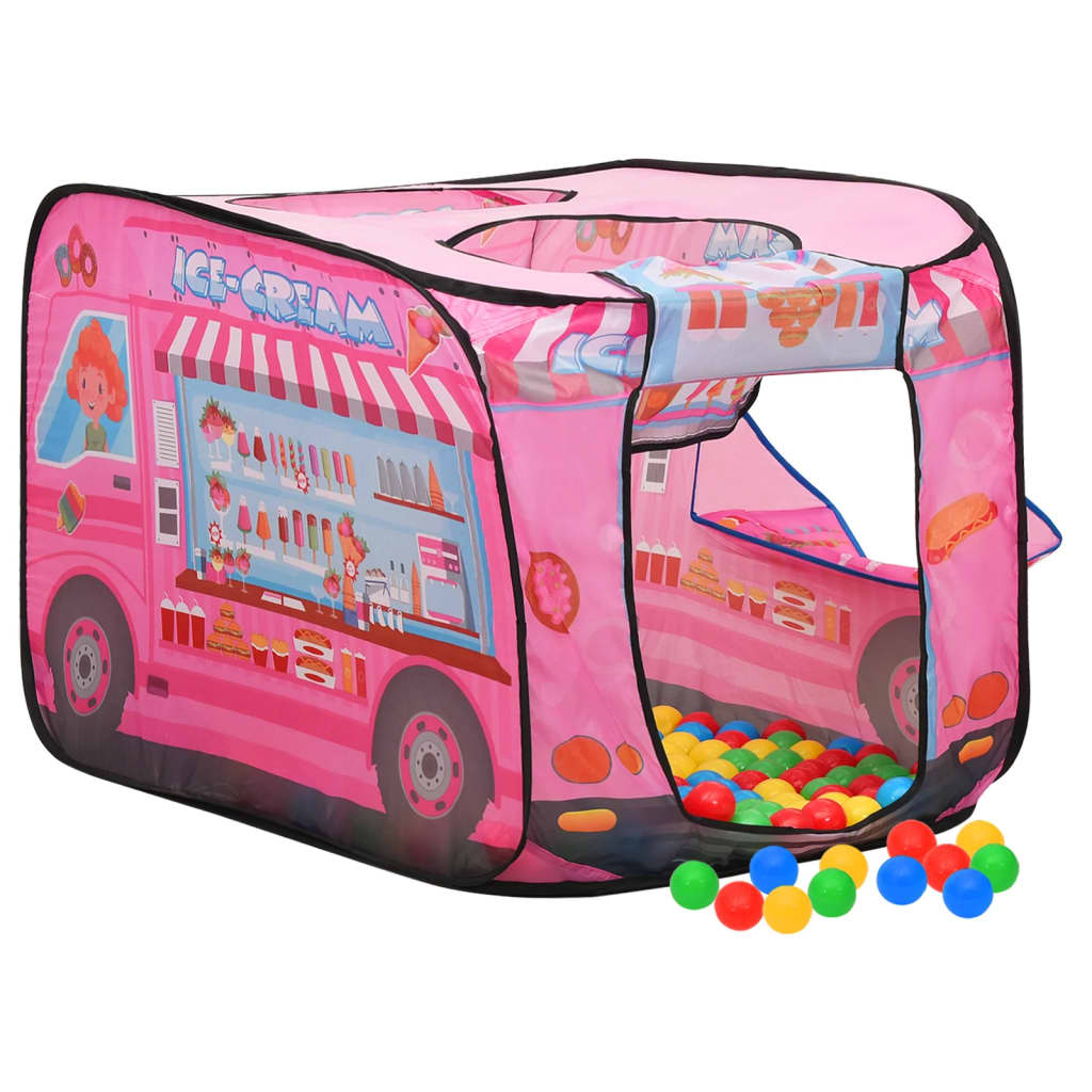 Tenda de brincar infantil 70x112x70 cm rosa