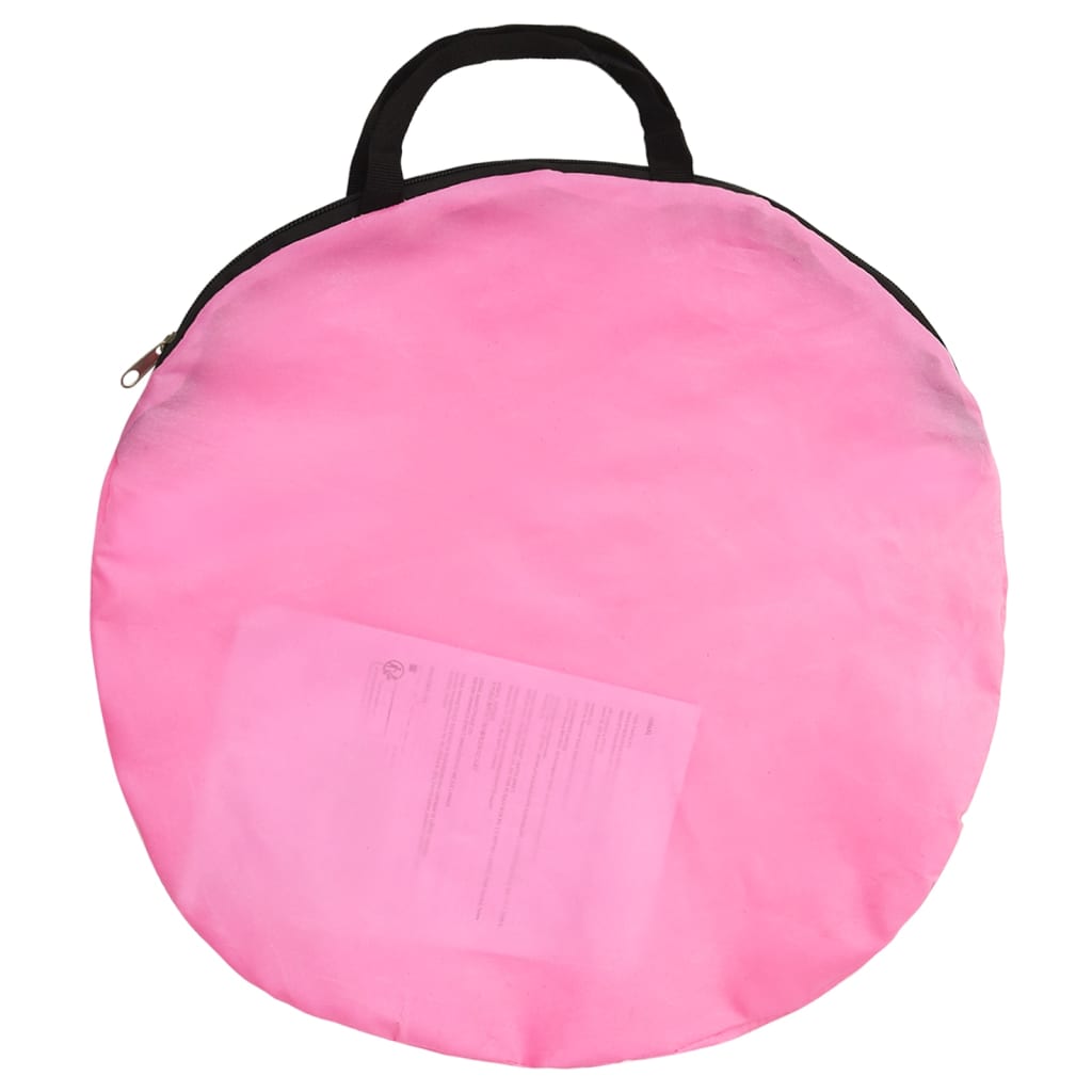 Tenda de brincar infantil 70x112x70 cm rosa