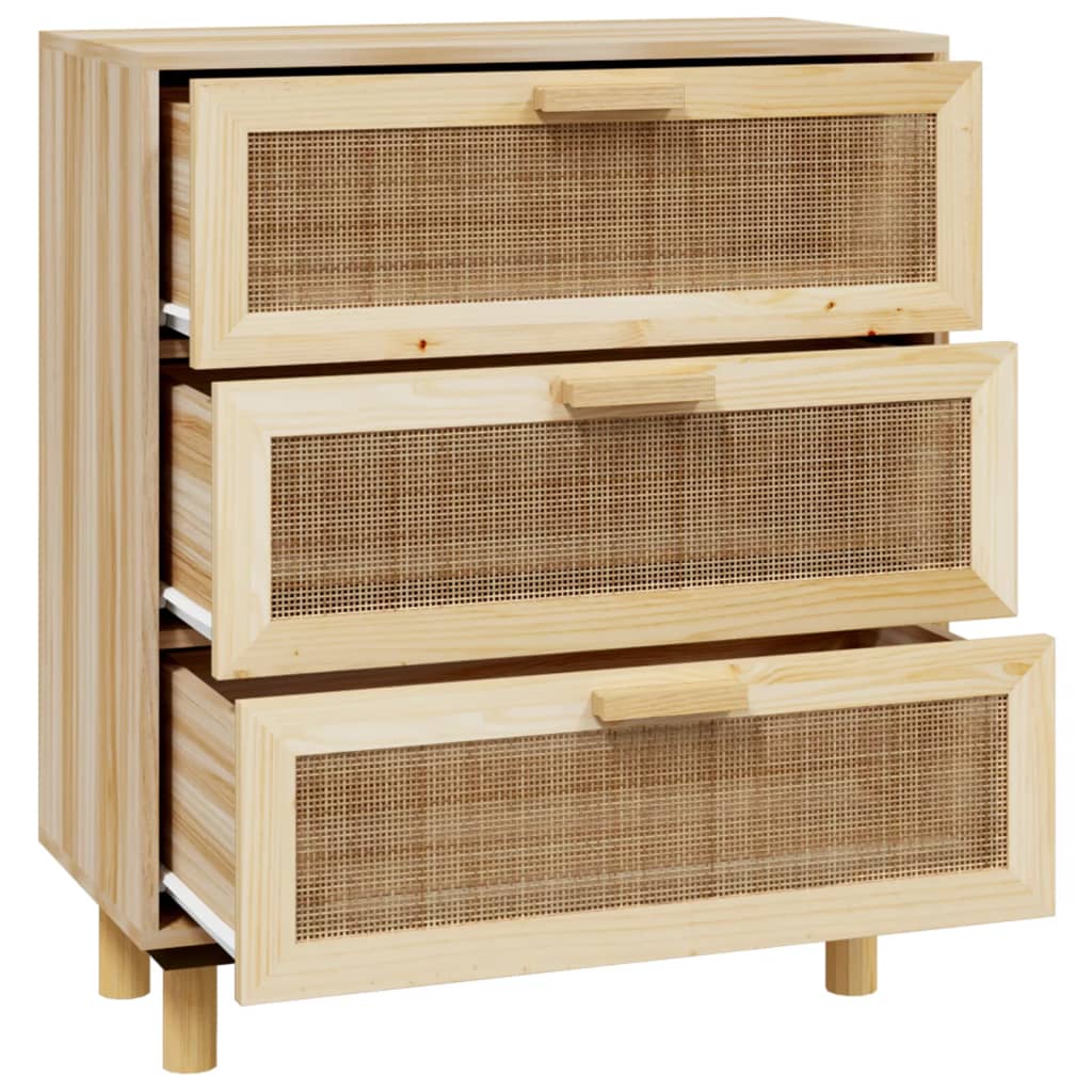 Aparador Picasso de 60 cm em Vime Natural - Design Cannage