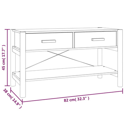 Móvel de TV 82x38x45 cm derivados de madeira branco