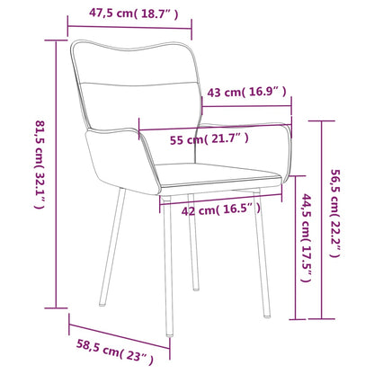 Cadeiras de jantar 2 pcs veludo cinzento-escuro