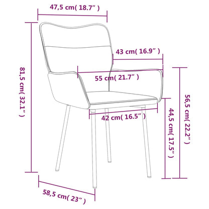 Cadeiras de jantar 2 pcs veludo rosa