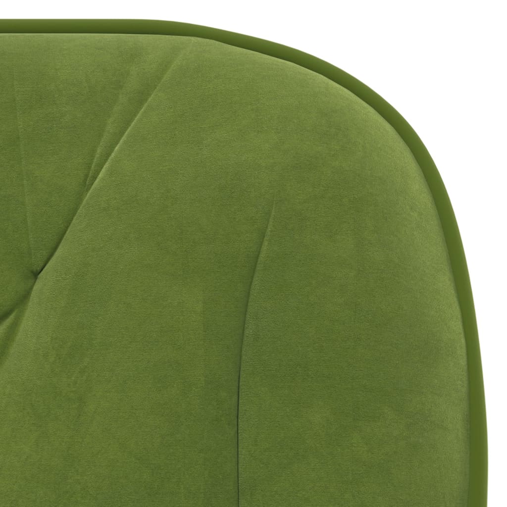 Cadeiras de jantar 2 pcs veludo verde-claro