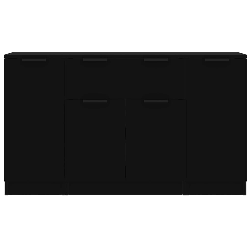 Aparador Flix de 120 cm - Preto - Design Moderno