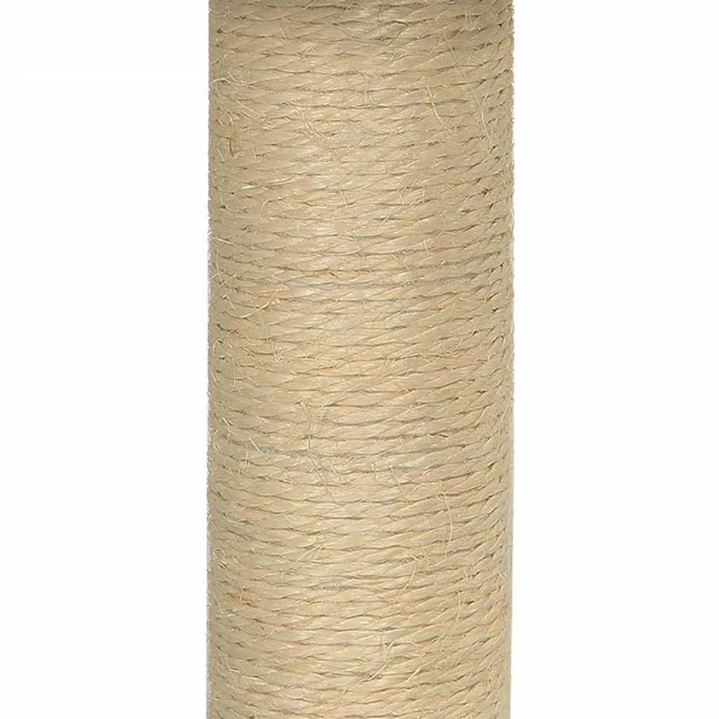 Árvore para gatos com poste arranhador sisal 74 cm cinzento