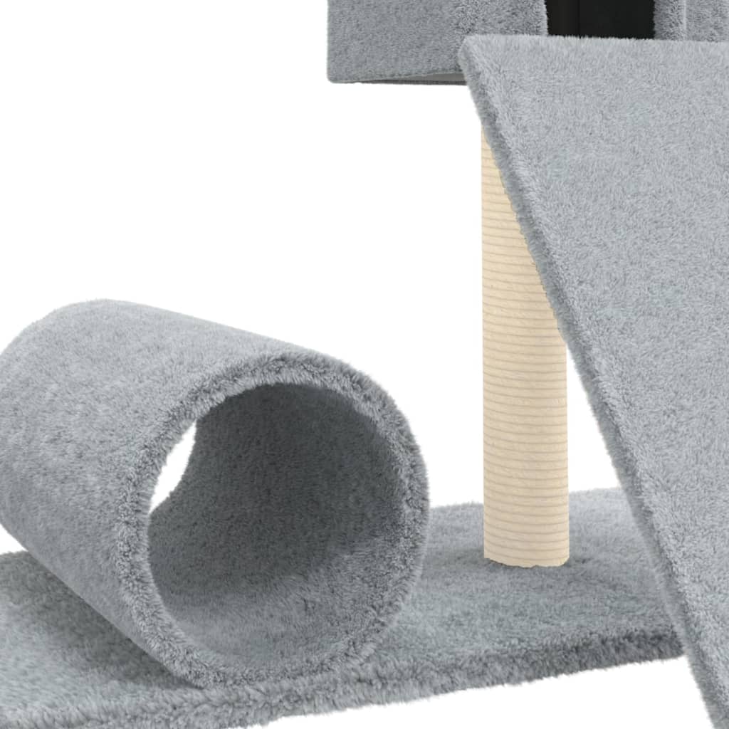 Árvore Arranhador para Gatos de 59 cm em Sisal - Cinzento Claro