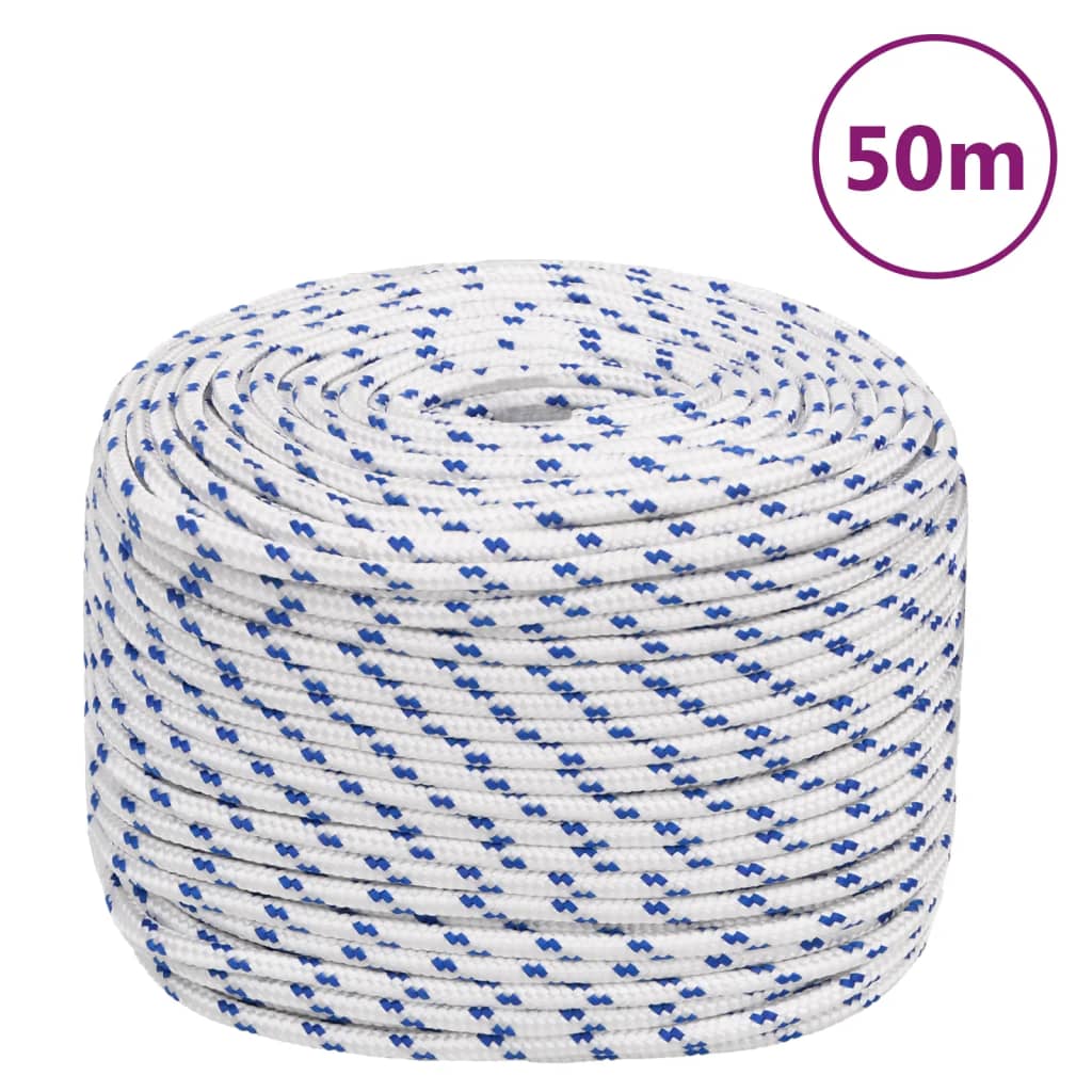 Corda de barco 6 mm 50 m polipropileno branco