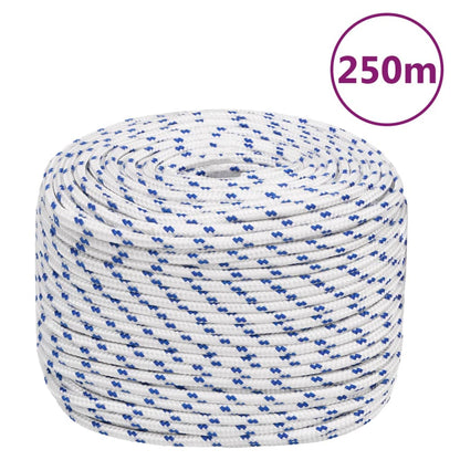 Corda de barco 8 mm 250 m polipropileno branco