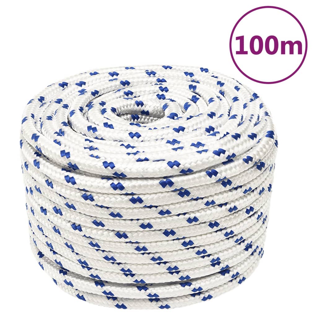 Corda de barco 12 mm 100 m polipropileno branco