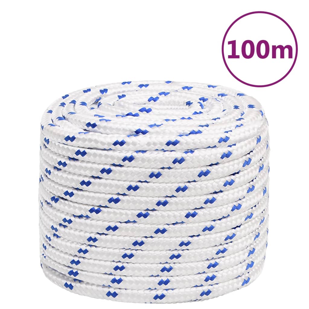 Corda de barco 18 mm 100 m polipropileno branco